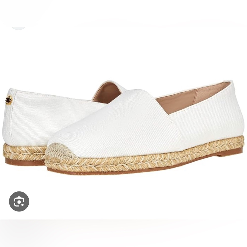 Stuart Weitzman White Espadrille Flats